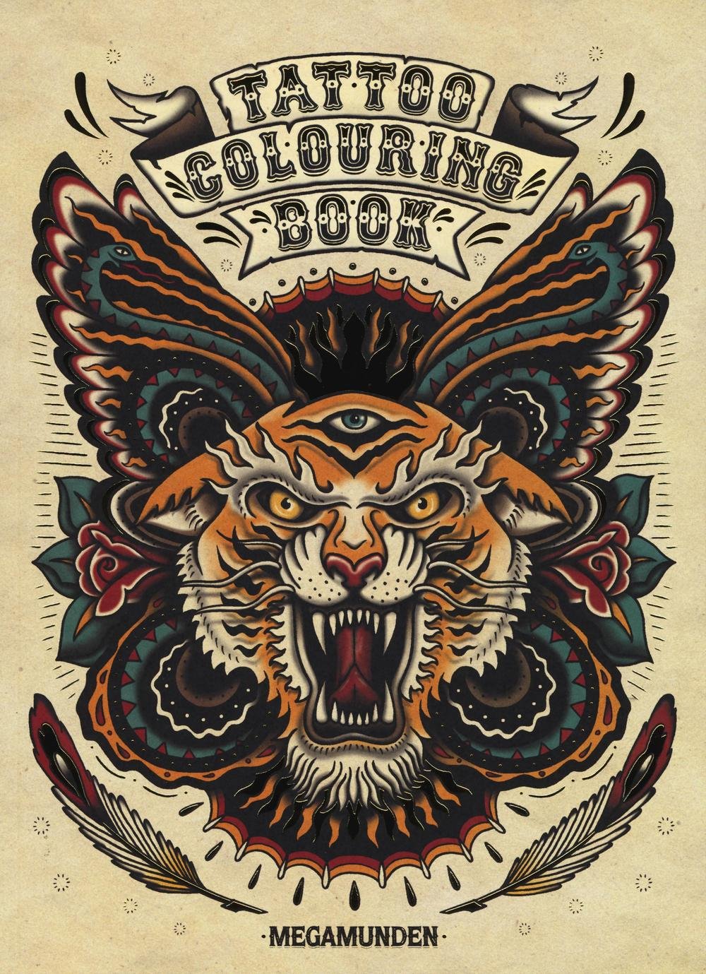 Tattoo colouring book. Ediz. illustrata book