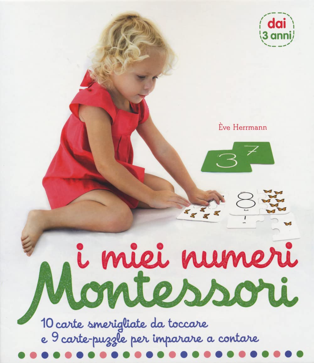 I miei numeri. Montessori. 10 carte smerigliate da toccare e 9 carte puzzle per imparare a contare Parents & Children