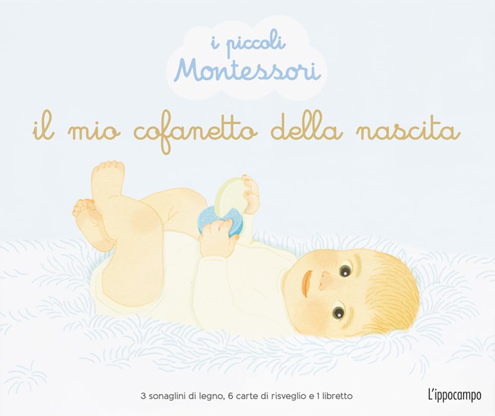 Il mio cofanetto della nascita. I piccoli Montessori. Ediz. illustrata. Con 6 carte di risveglio. Con 3 sonaglini di legno Tiptoi & Games