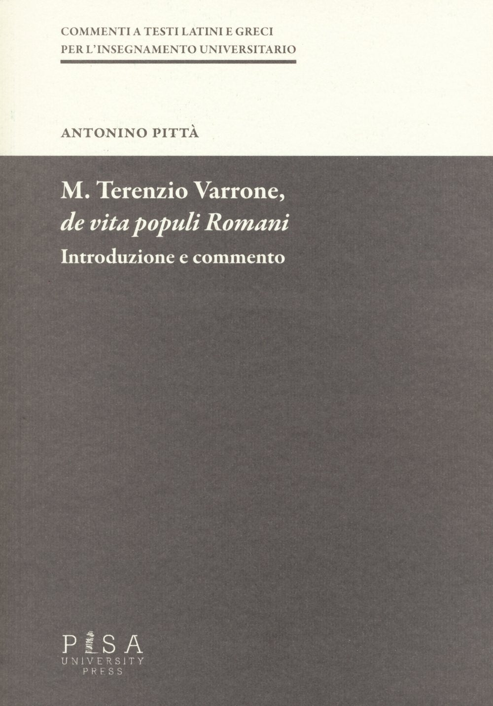 M. Terenzio Varrone, De vita populi romani. Introduzione e commento book