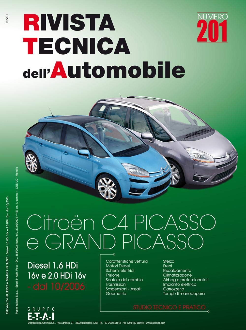Rta 201 citroen c4 picasso i (2007 - 2013) book