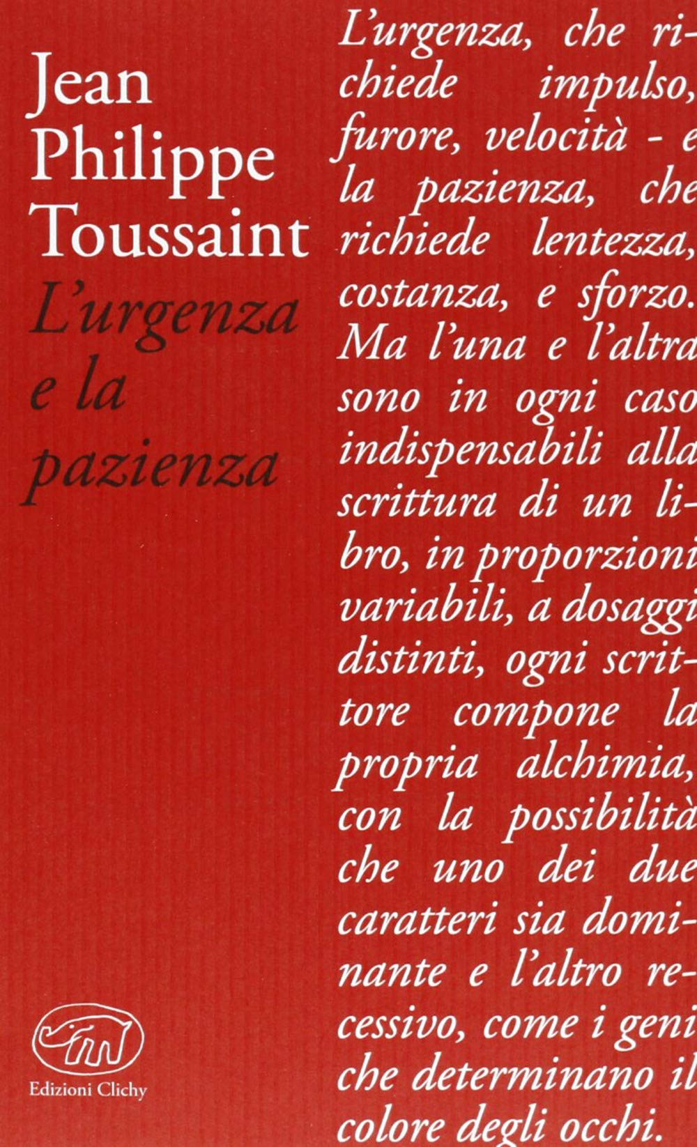 L'urgenza e la pazienza book
