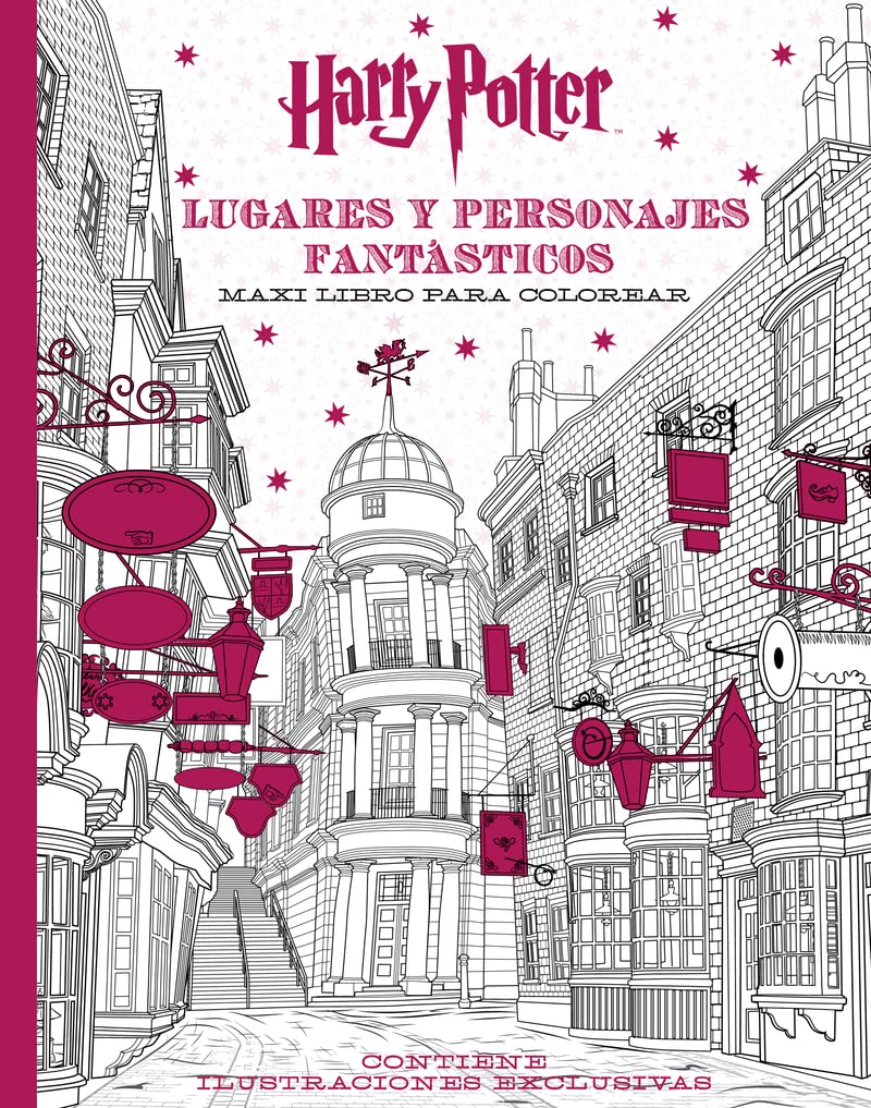 Harry Potter. Lugares y personajes fantásticos: Maxi libro para colorear book
