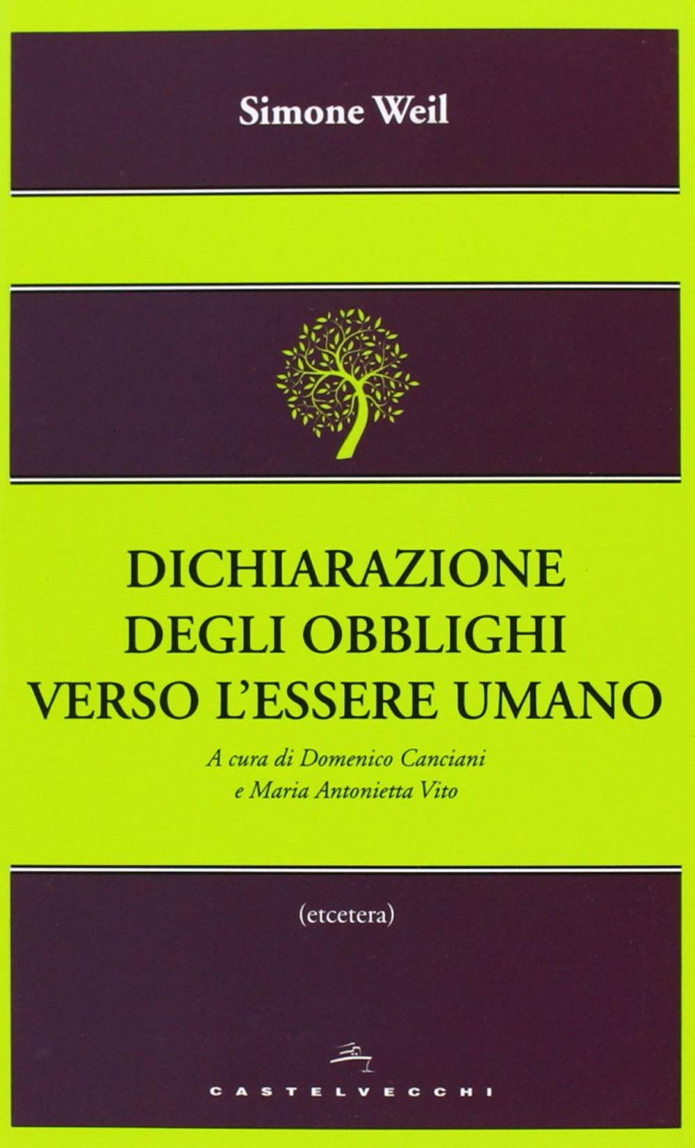 Dichiarazione degli obblighi verso l'essere umano book