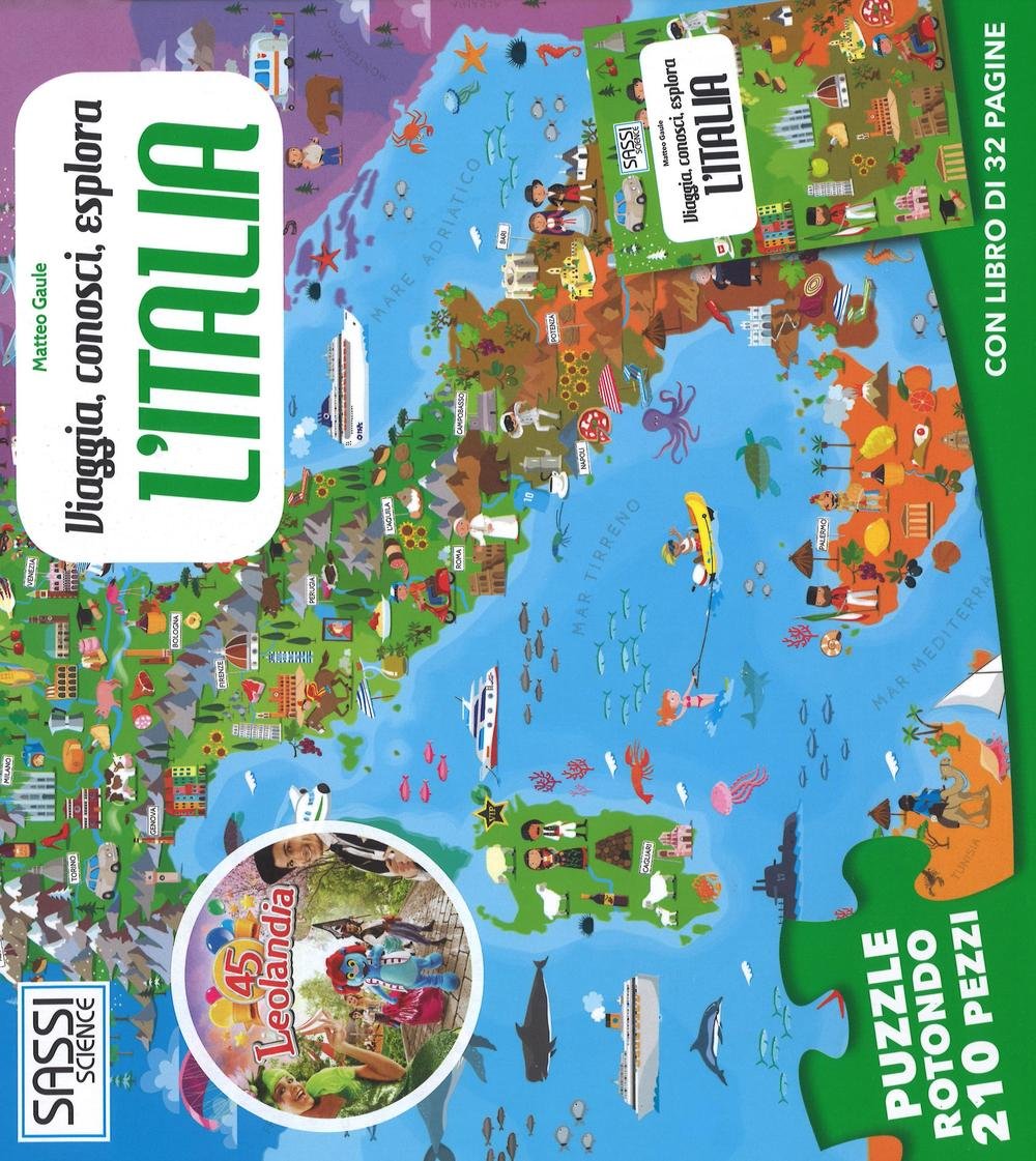 L'Italia. Viaggia, conosci, esplora. Libro puzzle (Science) Non-fiction