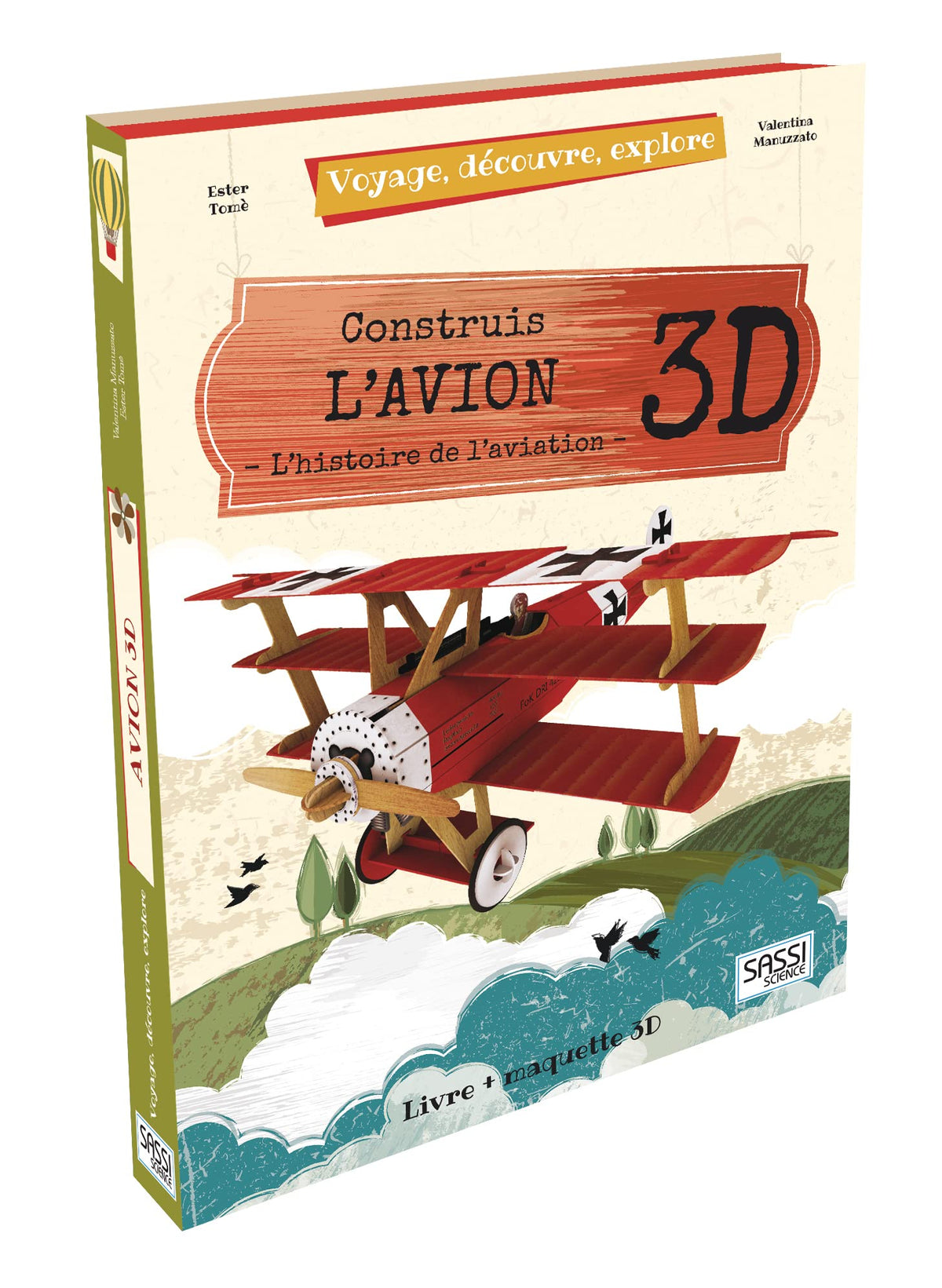 Voyage, découvre, explore. Construis l'avion 3D : l'histoire de l'aviation Tiptoi & Games
