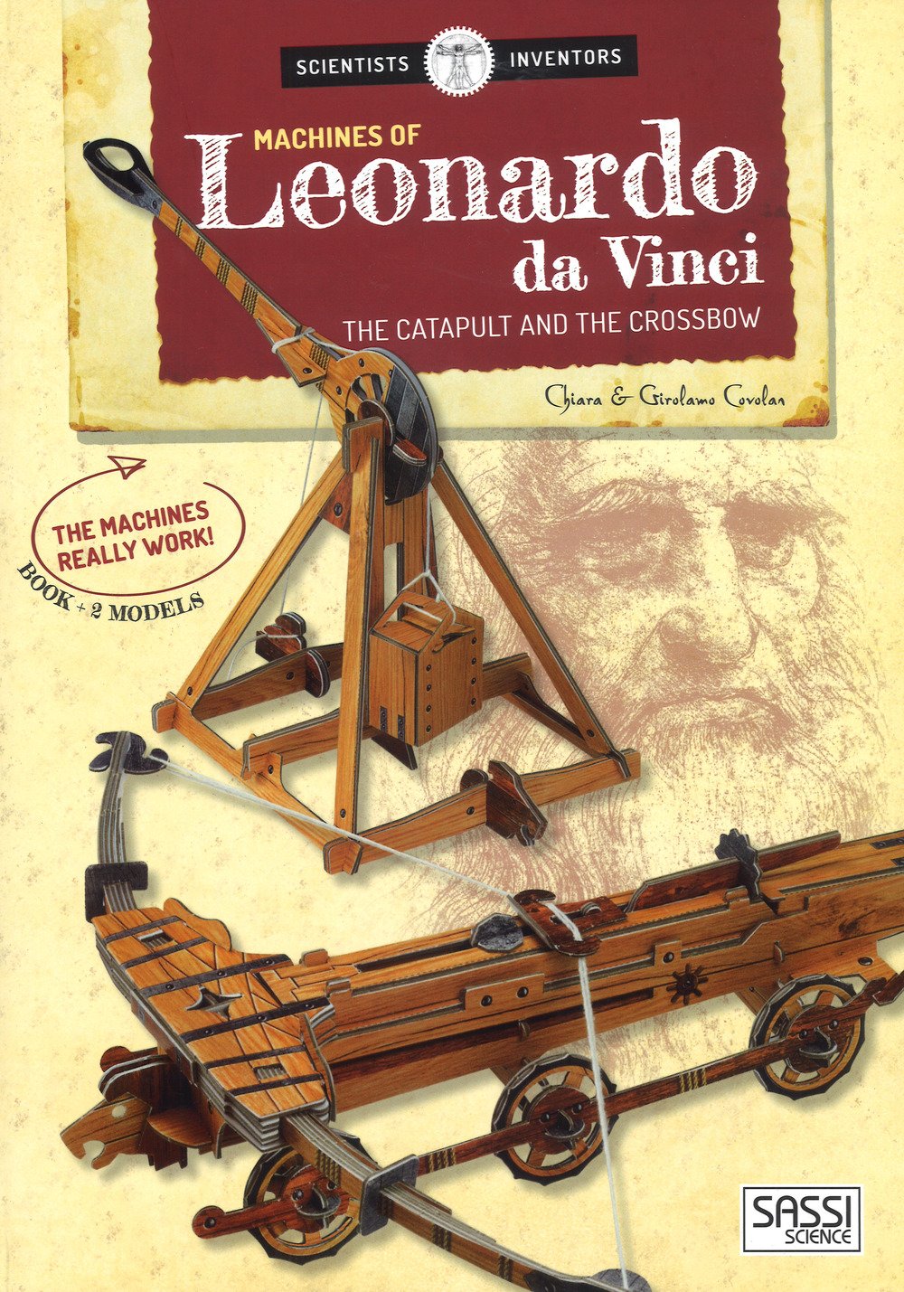 Machines of Leonardo da Vinci. The catapult and the crossbow. Scientist and inventors Tiptoi & Games