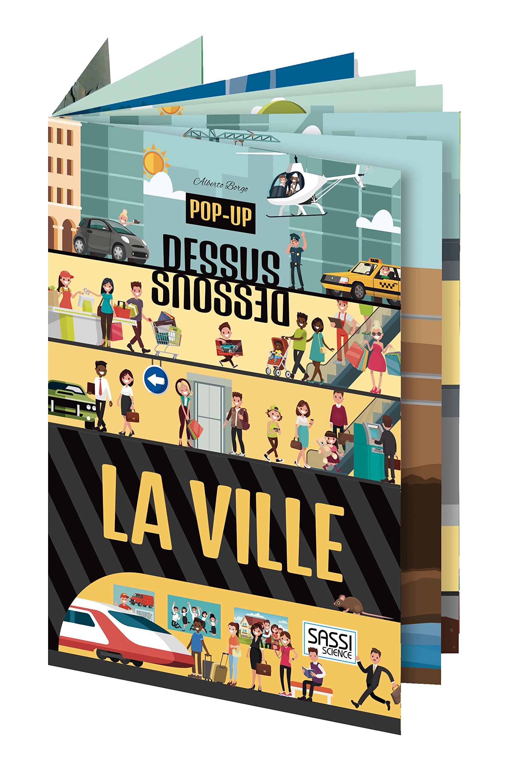 Pop-up dessus-dessous - La ville book