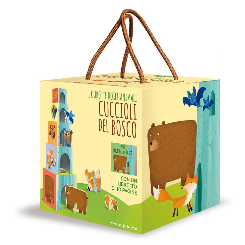 Cuccioli del bosco. I cubotti degli animali. Ediz. a colori. Con gadget book