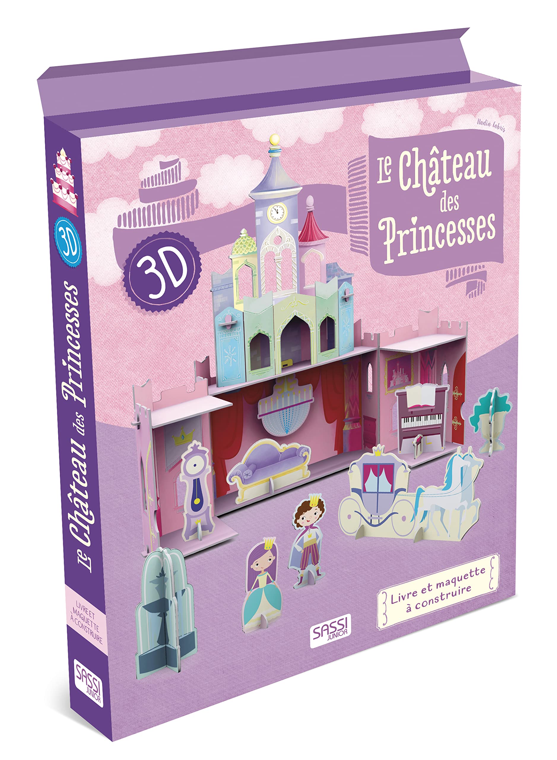 Livre et maquette - Le château des princesses 3D: Livre et maquette à construire 3 ans book