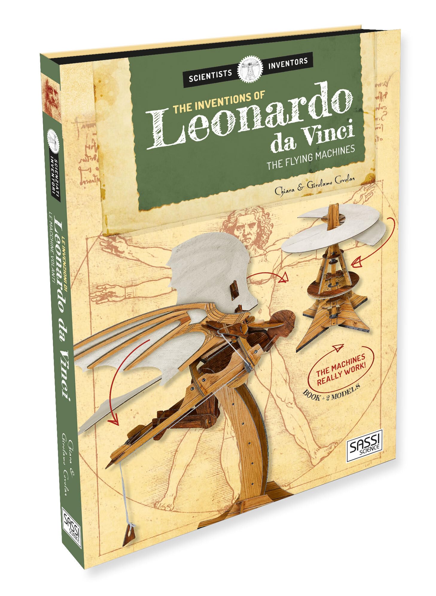 3d s&i - leonardo da vinci: the flying machines book