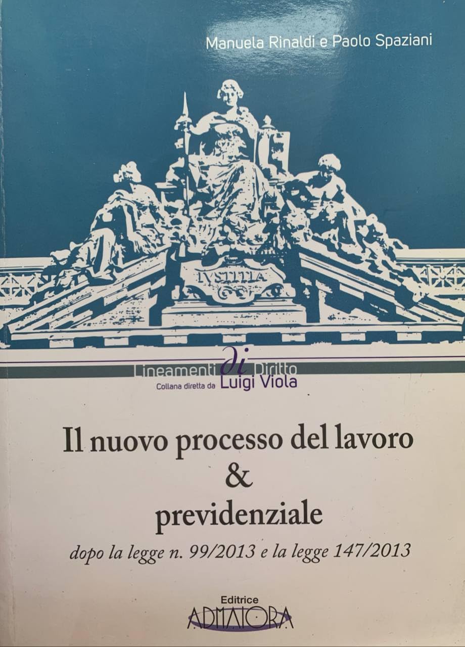 Il nuovo processo del lavoro & previdenziale. Books