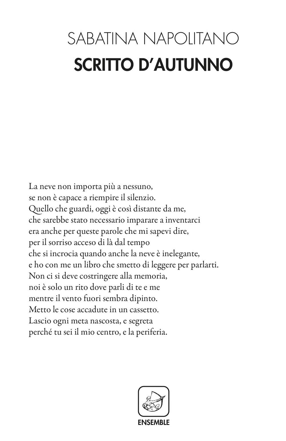 Scritto d'autunno (Alter) Poetry