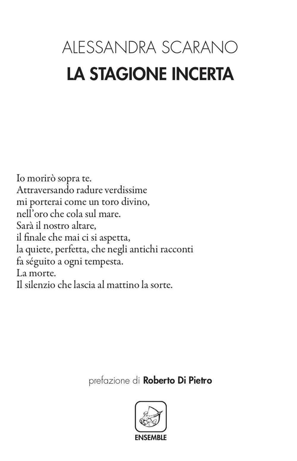 La stagione incerta (Alter) Poetry