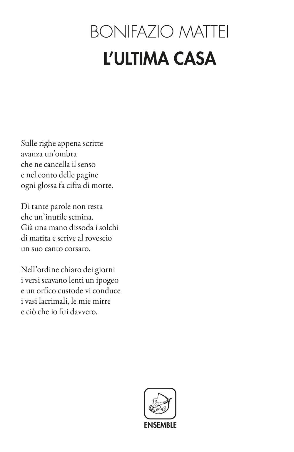 L'ultima casa (Alter) Poetry