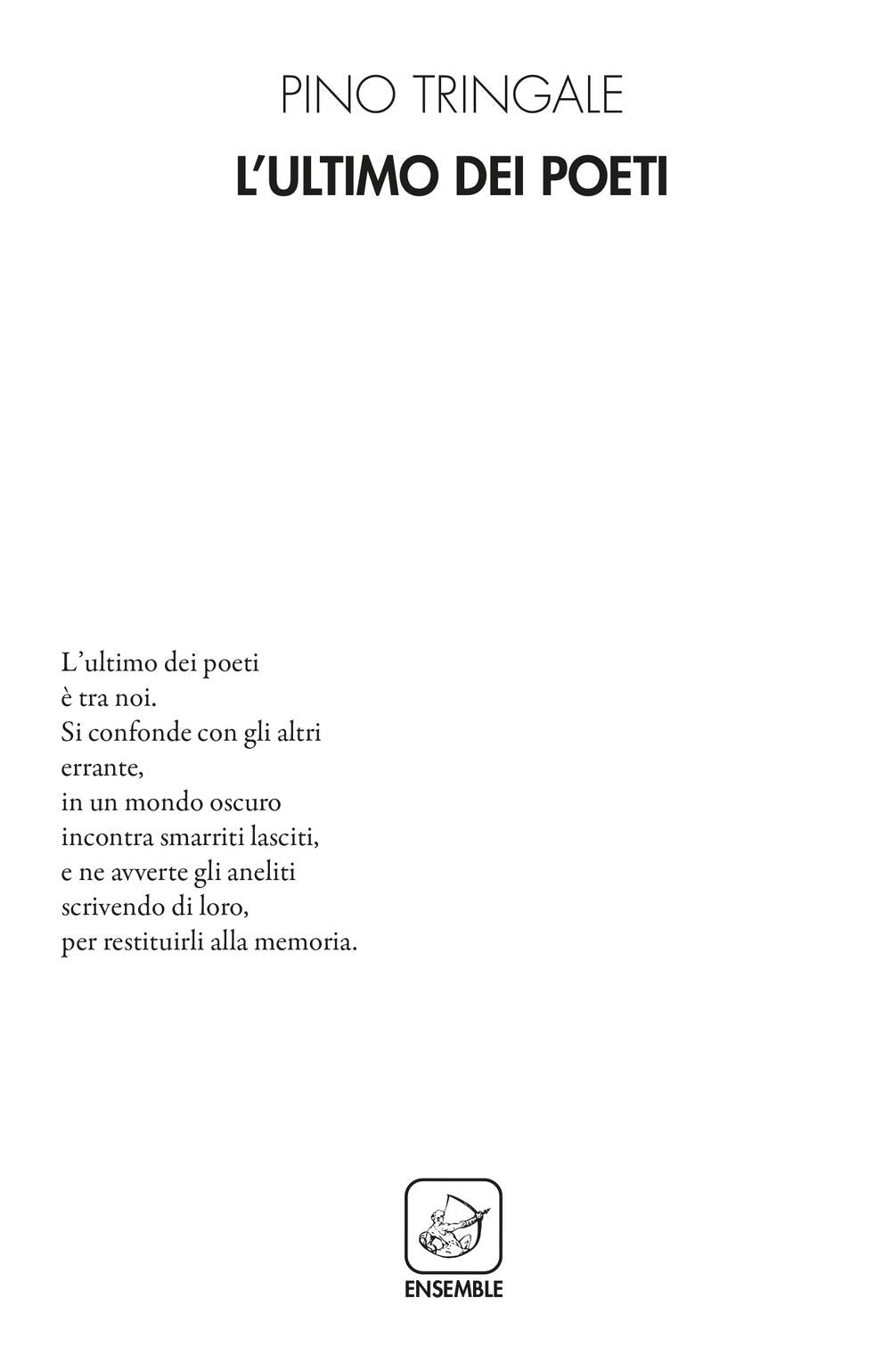 L'ultimo dei poeti (Alter) Poetry