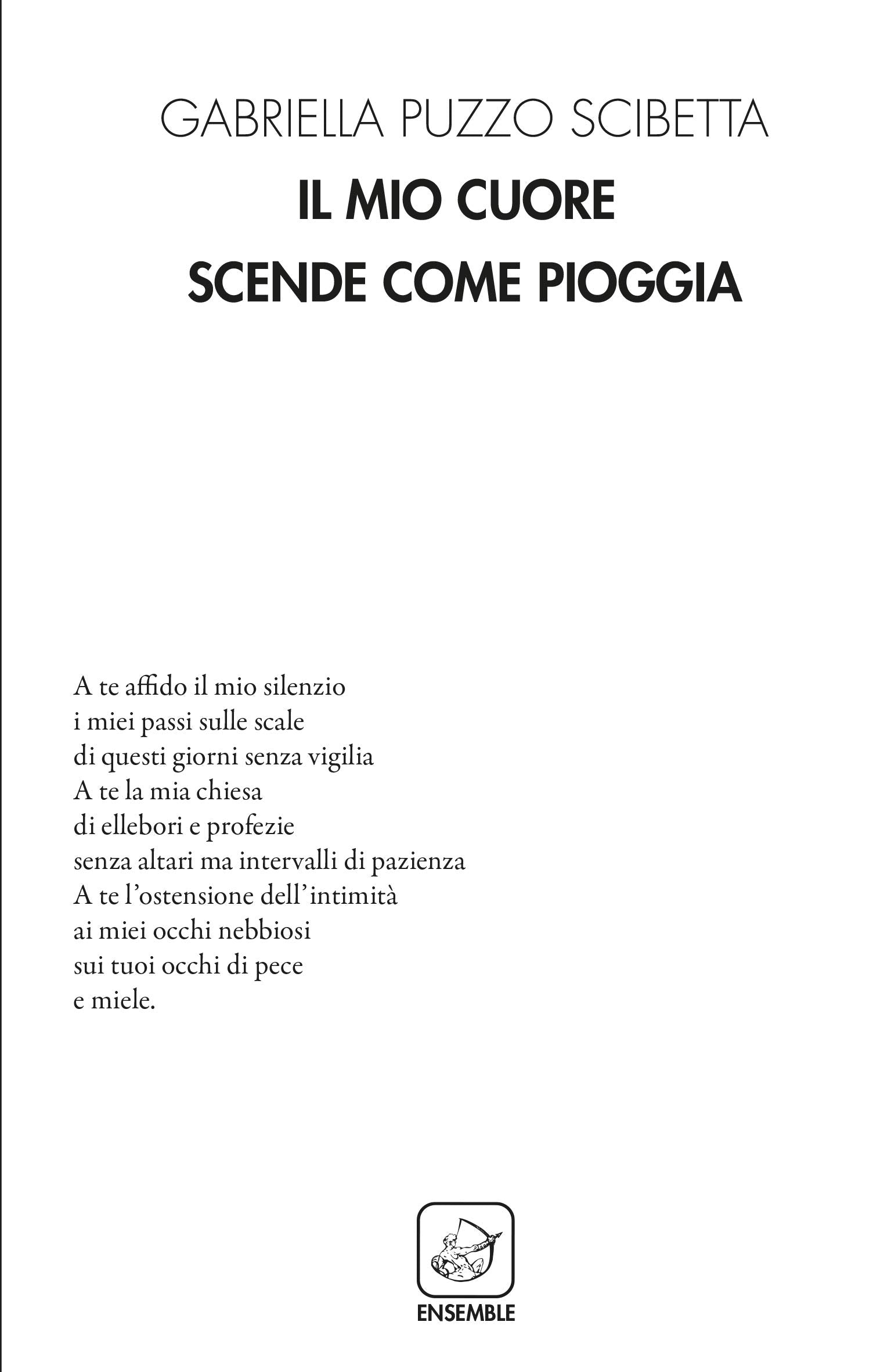 Il mio cuore scende come pioggia (Alter) Poetry