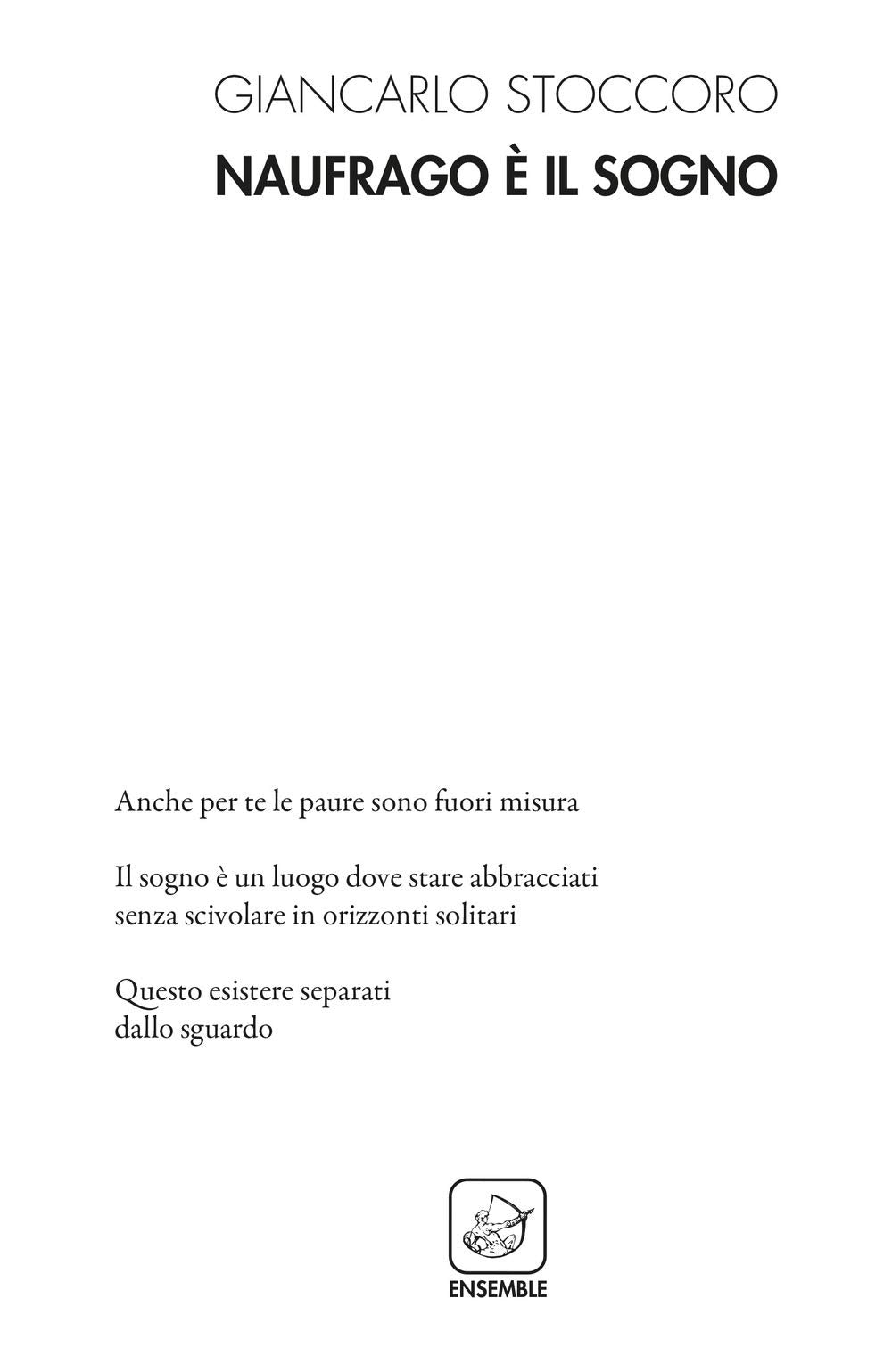 Naufrago è il sogno (Alter) Poetry