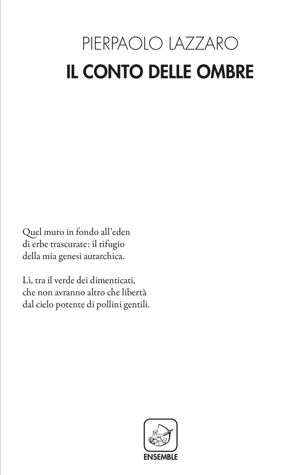 Il conto delle ombre Poetry