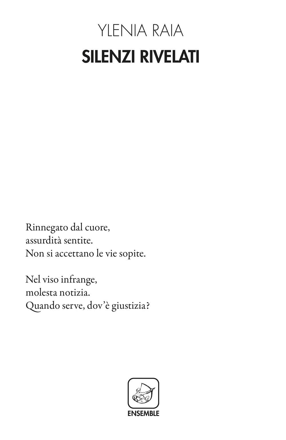 Silenzi rivelati (Alter) Poetry