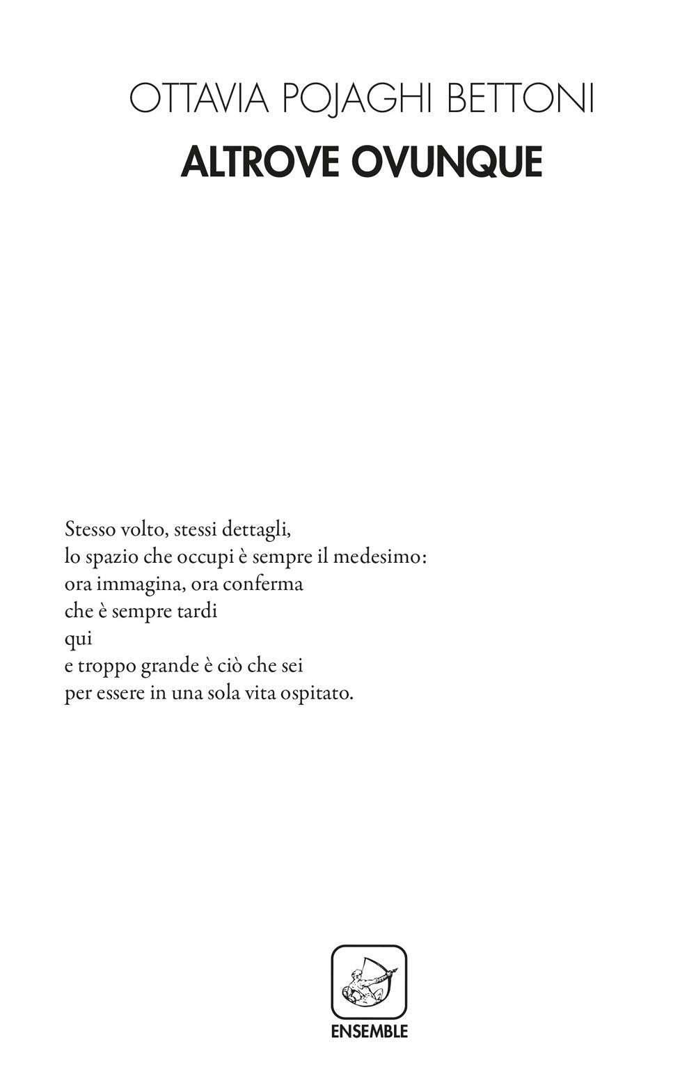 Altrove ovunque (Alter) Poetry