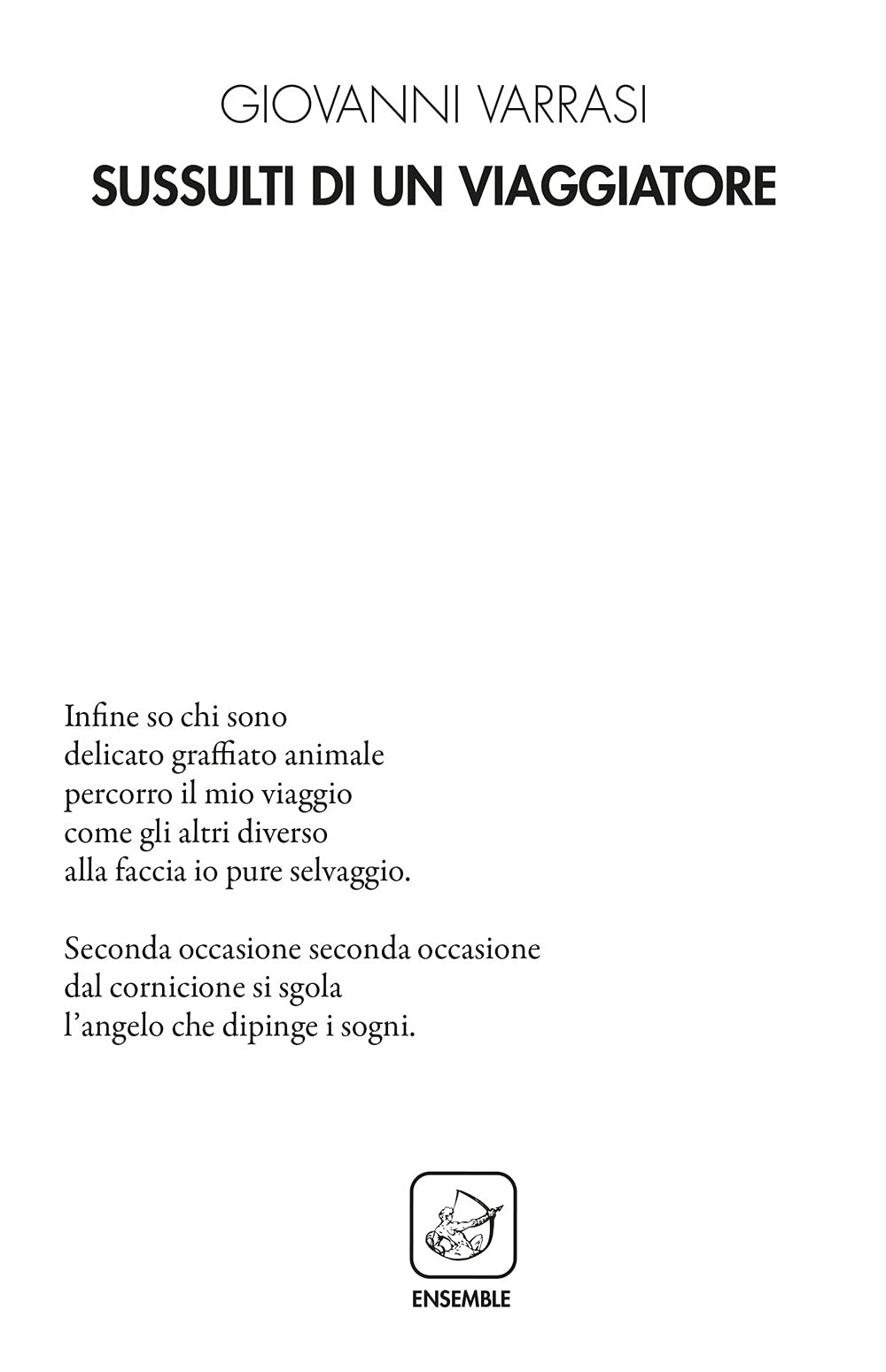 Sussulti di un viaggiatore (Alter Leontopodium) Poetry