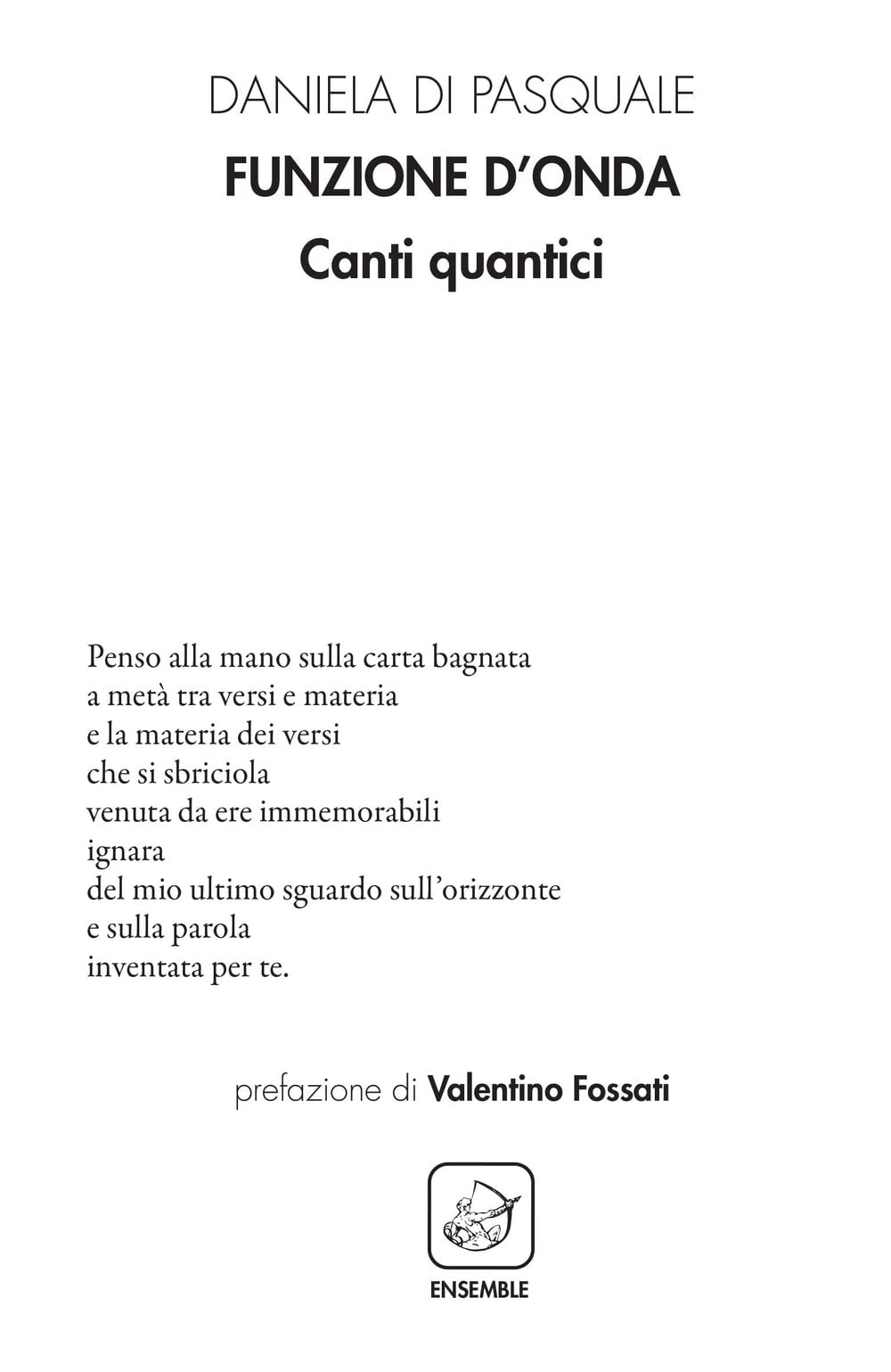 Funzione d'onda. Canti quantici Poetry