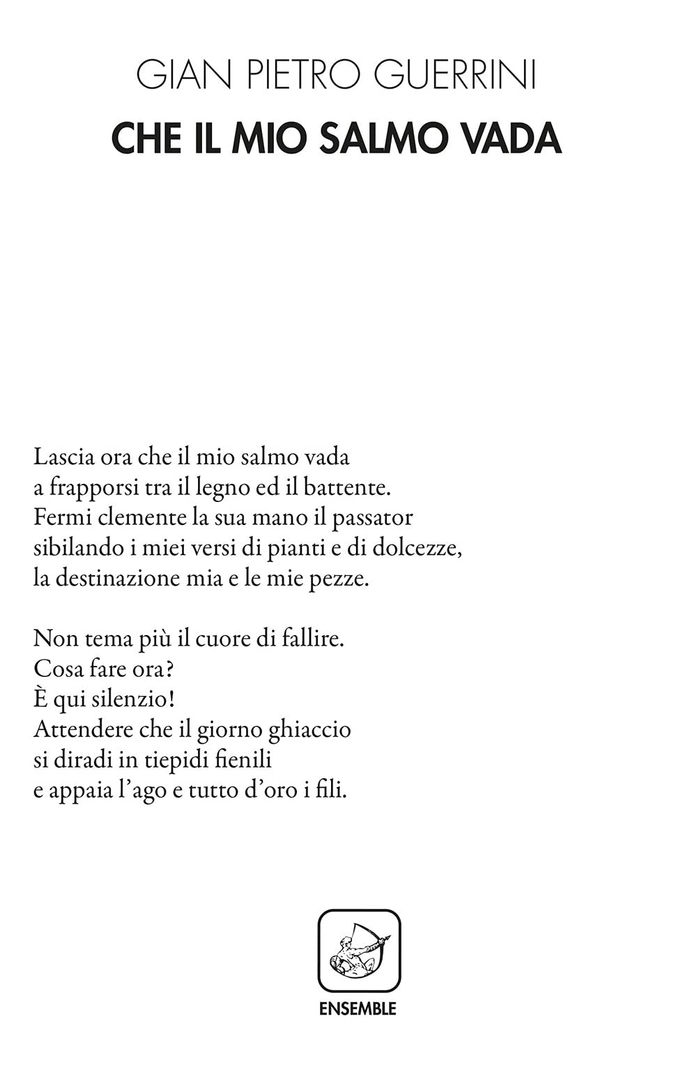 Che il mio salmo vada (Alter Leontopodium) Poetry