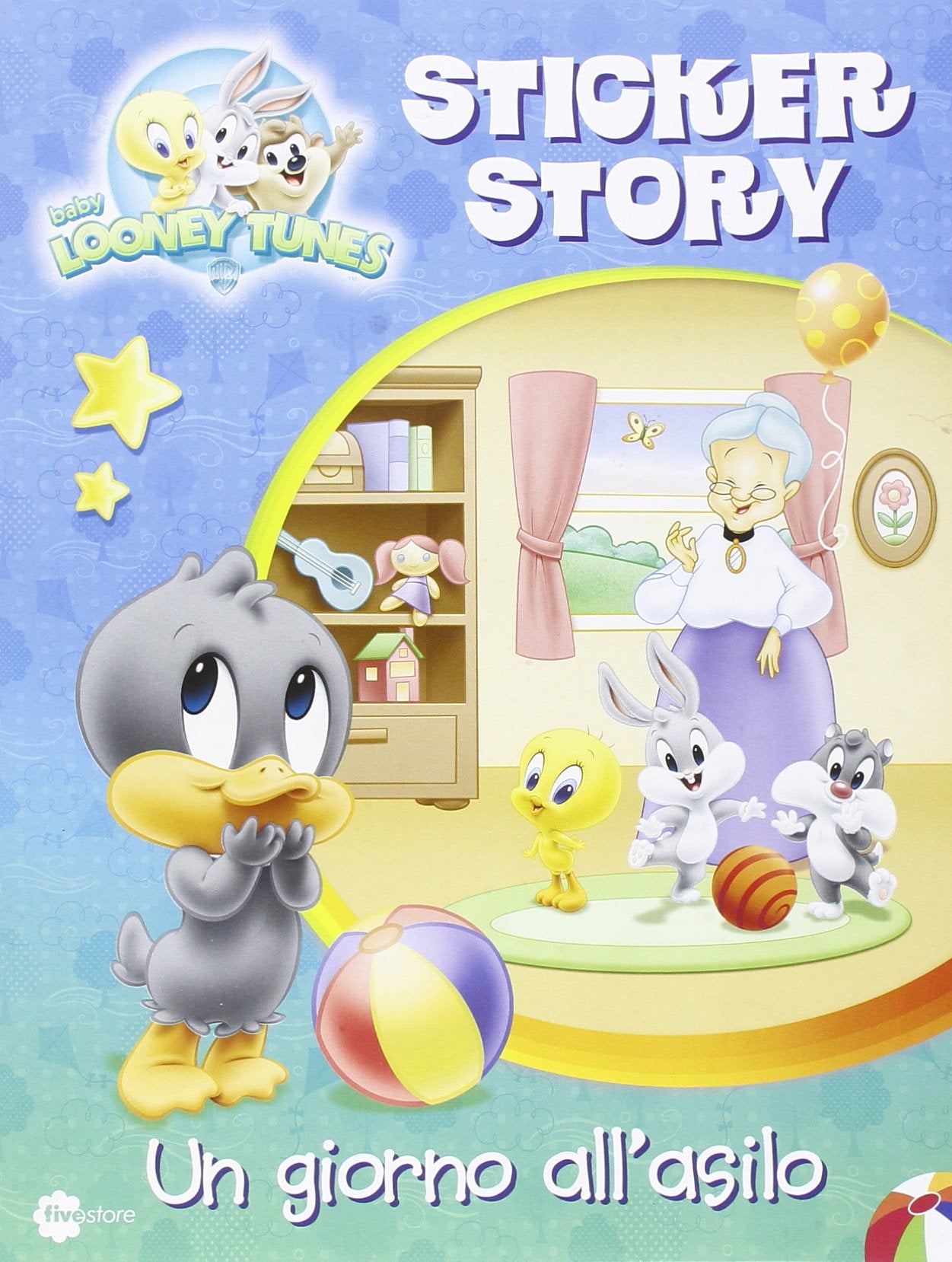 Un giorno all'asilo. Sticker story. Baby Looney Tunes. Con adesivi. Ediz. illustrata book