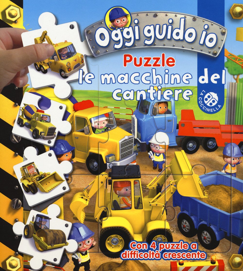 Le macchine del cantiere. Oggi guido io. Libro puzzle. Ediz. a colori book