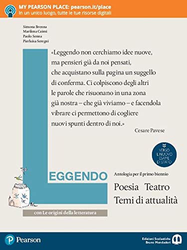 Leggendo. Antologia italiana. Poesia e teatro con le origini della letteratura. Per le Scuole superiori. Con e-book. Con espansione online Professional & Reference Books