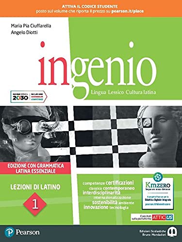Ingenio. Lezioni di latino. Lingua, lessico, cultura latina. Ediz. con grammatica latina essenziale. Per le Scuole superiori. Con e-book. Con espansione online (Vol. 1) Professional & Reference Books