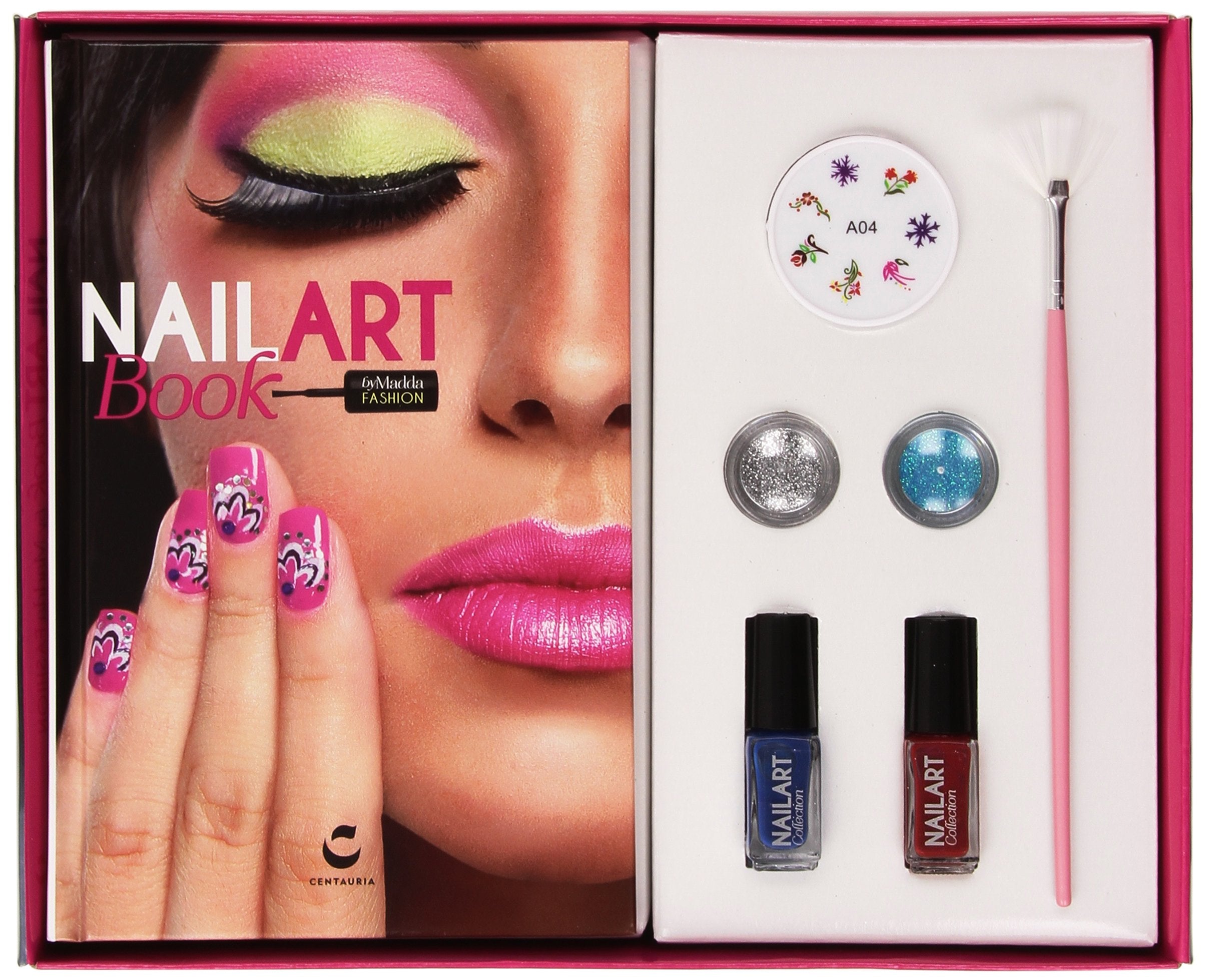 Nail art book by Madda fashion. Con gadget book
