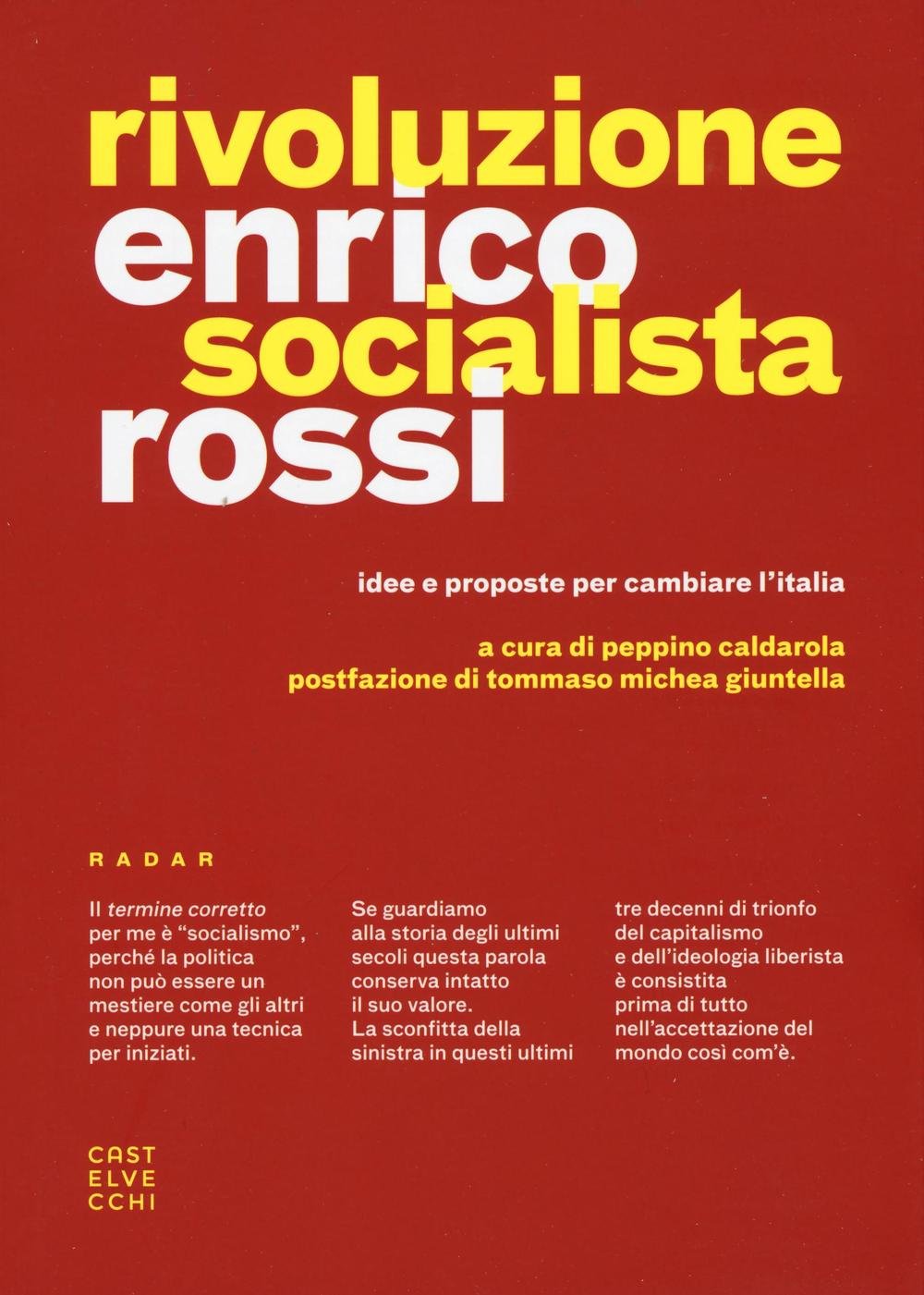 Rivoluzione socialista. Idee e proposte per cambiare l'Italia book