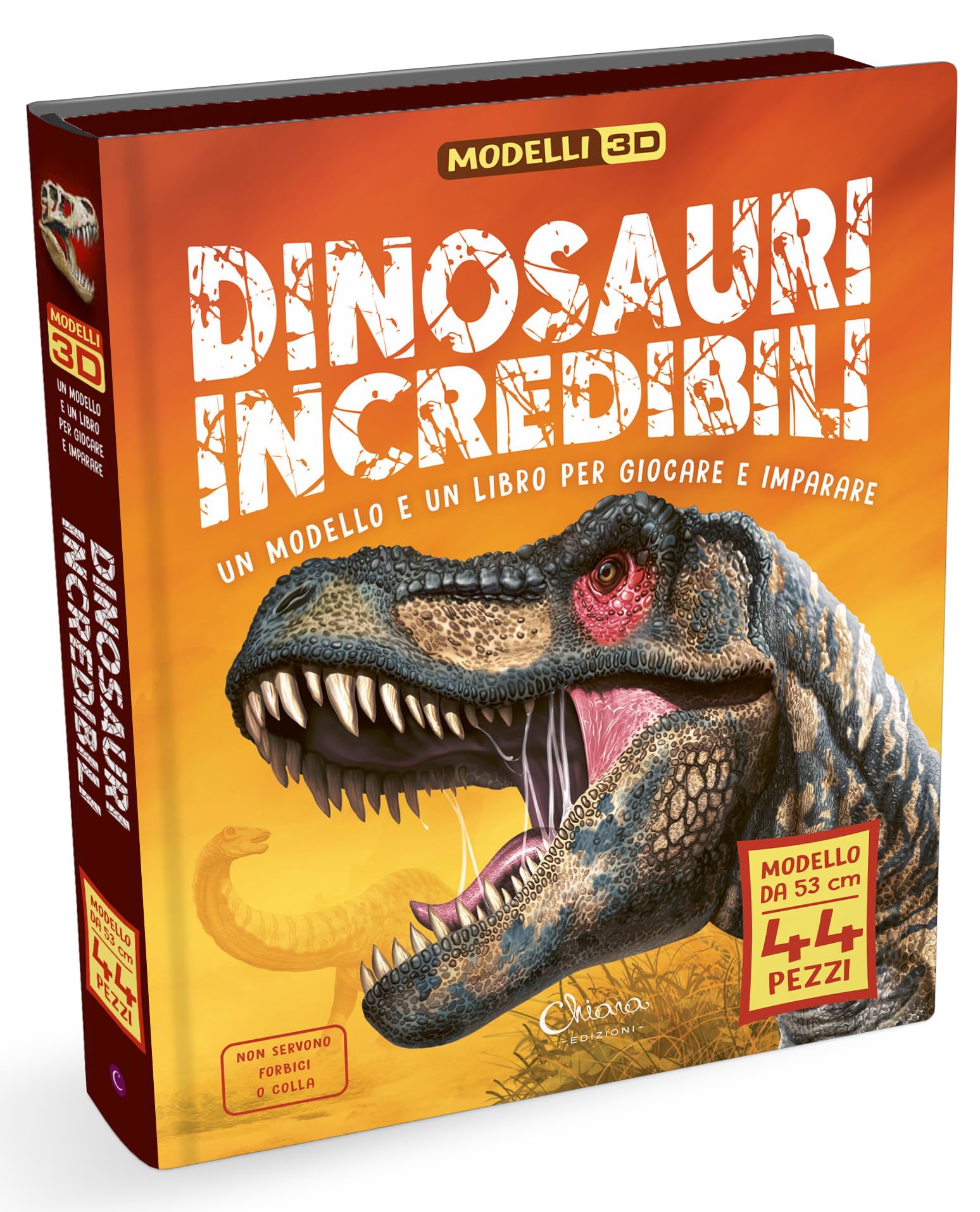 Dinosauri incredibili. Modelli 3D. Libri per imparare. Ediz. a colori. Con modello da 53 cm book