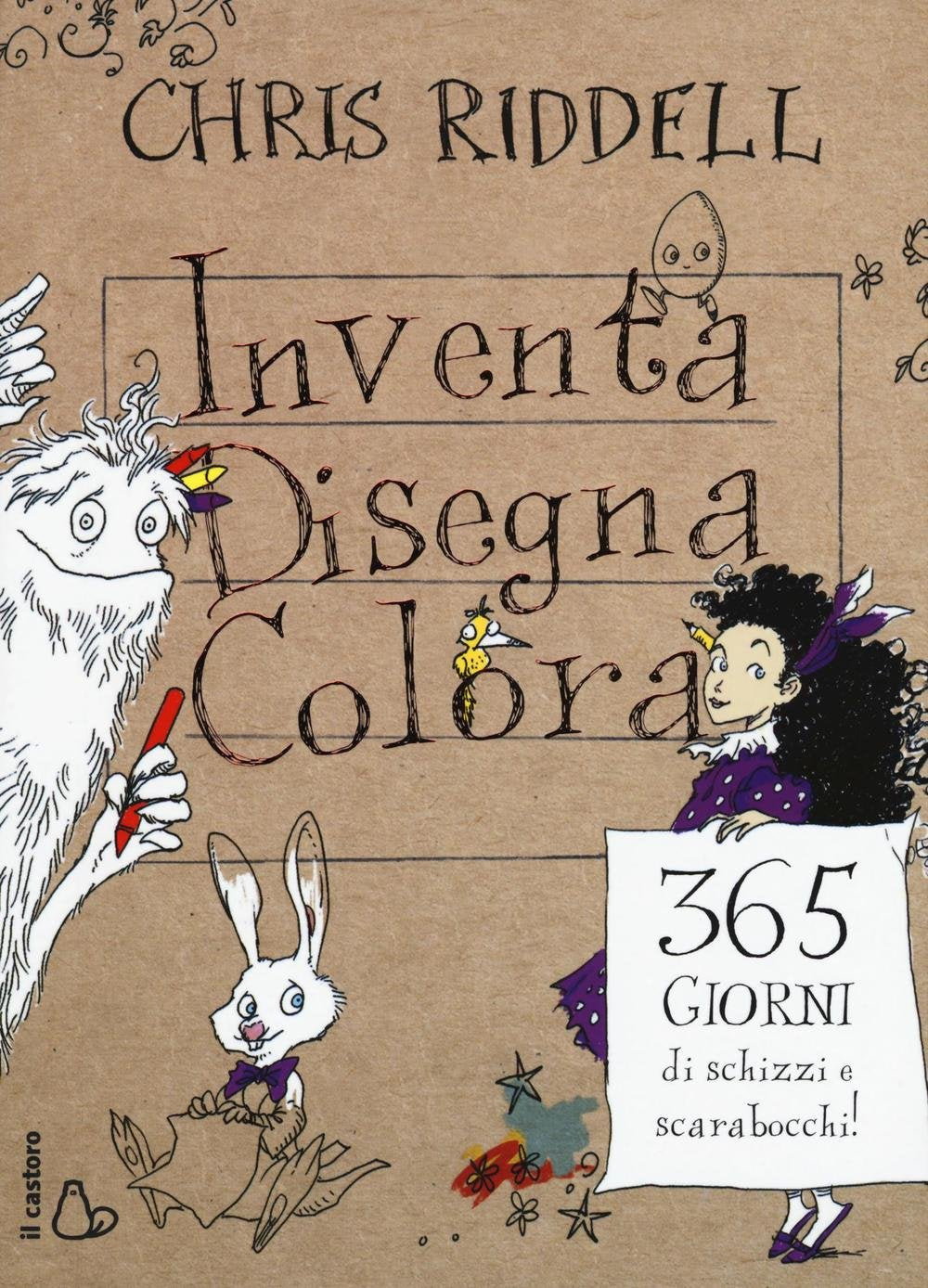 Inventa, disegna, colora. 365 giorni di schizzi e scarabocchi book