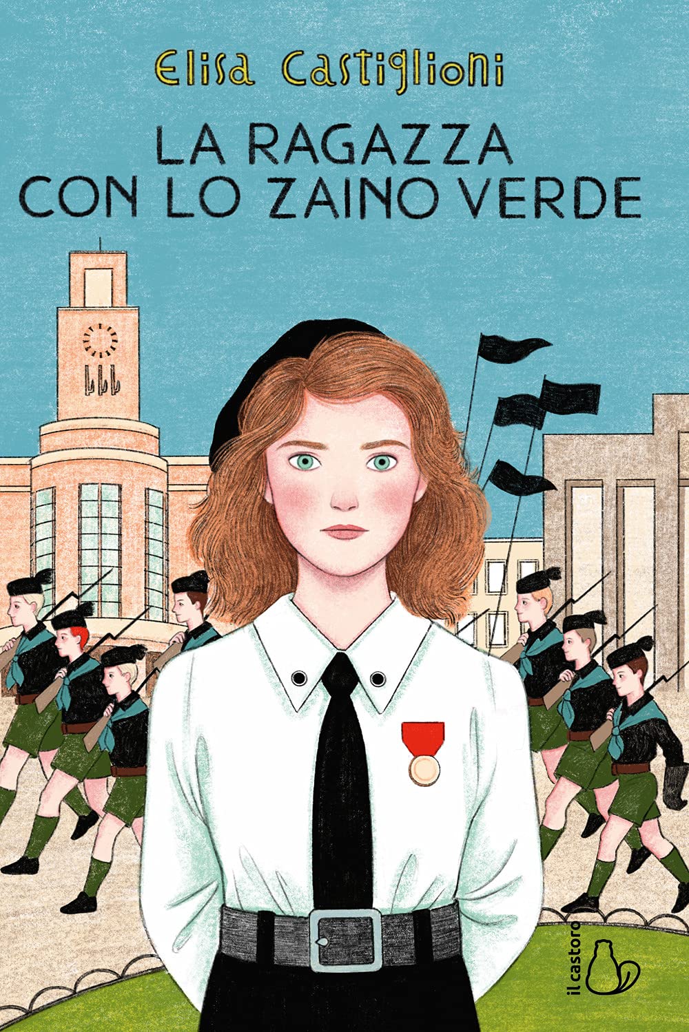 La ragazza con lo zaino verde book