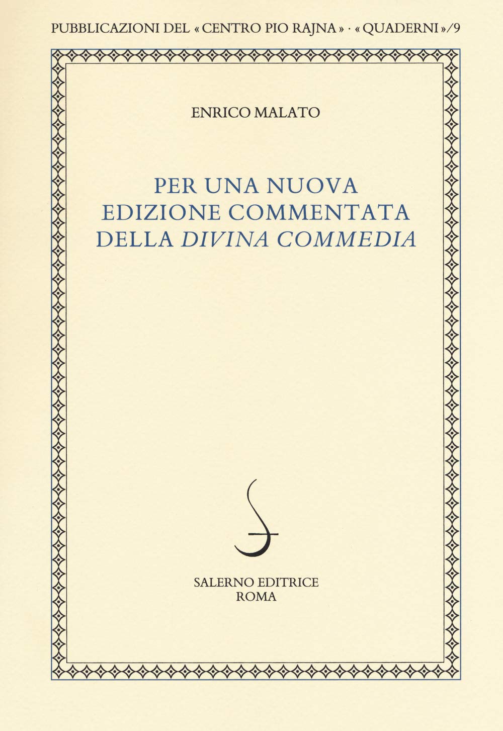 Per una nuova edizione commentata della «Divina Commedia» book