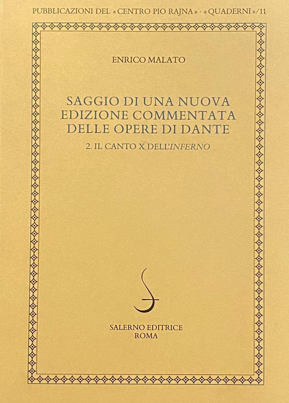 Saggio di una nuova edizione commentata delle opere di Dante. Il canto X dell'Inferno (Vol. 2) book