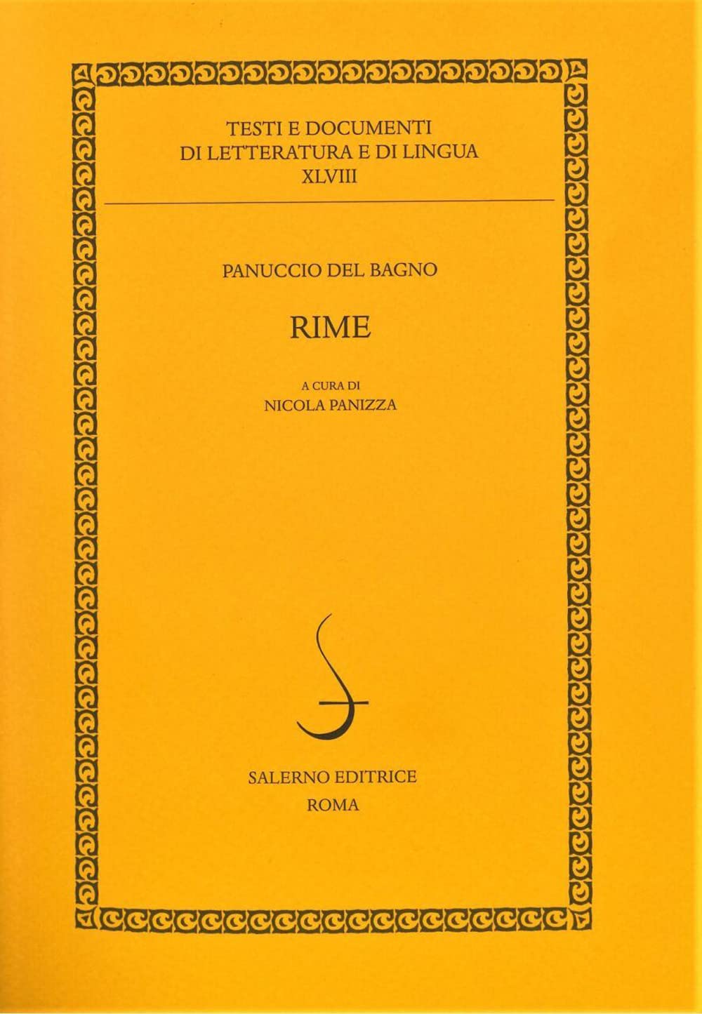 Rime (Testi e documenti di letteratura e lingua) Poetry