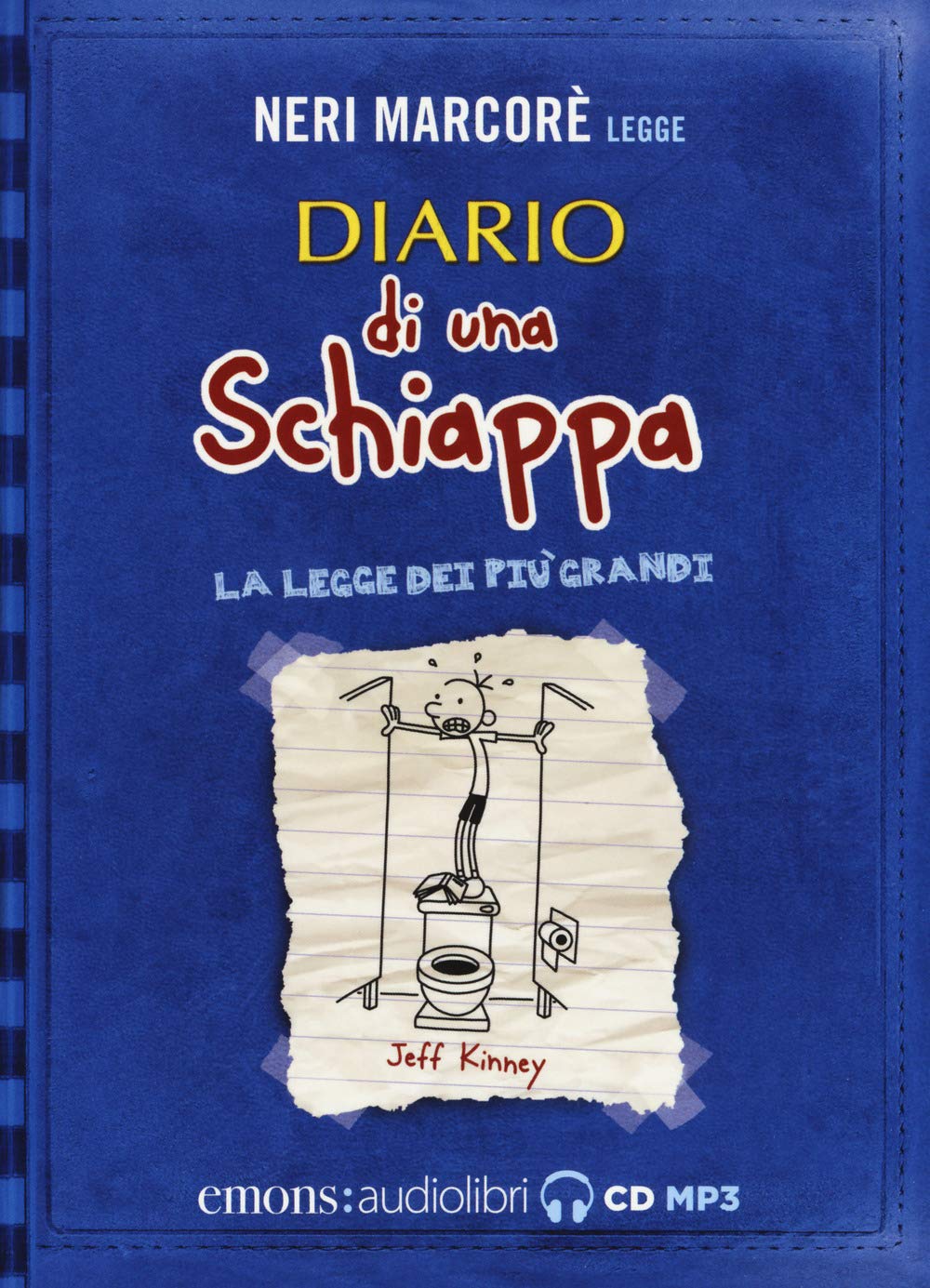 Diario di una schiappa. La legge dei più grandi letto da Neri Marcorè. Audiolibro. CD Audio formato MP3 4-6 years