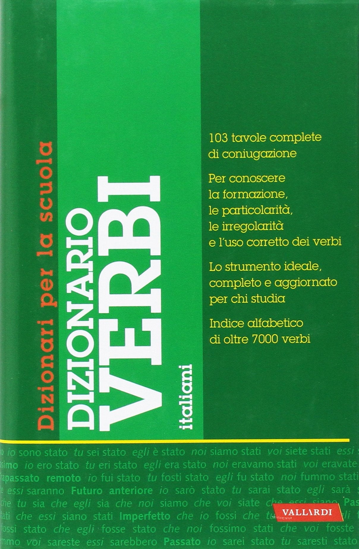 Dizionario verbi italiani scuola book