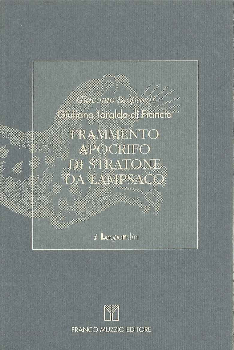 Frammento apocrifo di Stratone da Lampsaco book