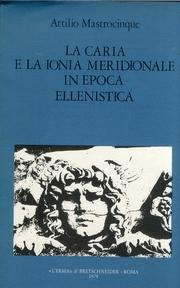 La caria e la Ionia meridionale in epoca ellenistica (323-188 a. C.) (Problemi e ricerche di storia antica) Natural Sciences