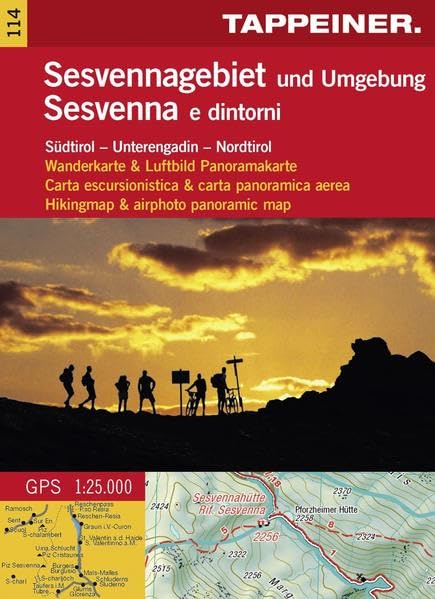 Wanderkarte Sesvenna und Umgebung 1 : 25.000 Leisure, Home & Garden