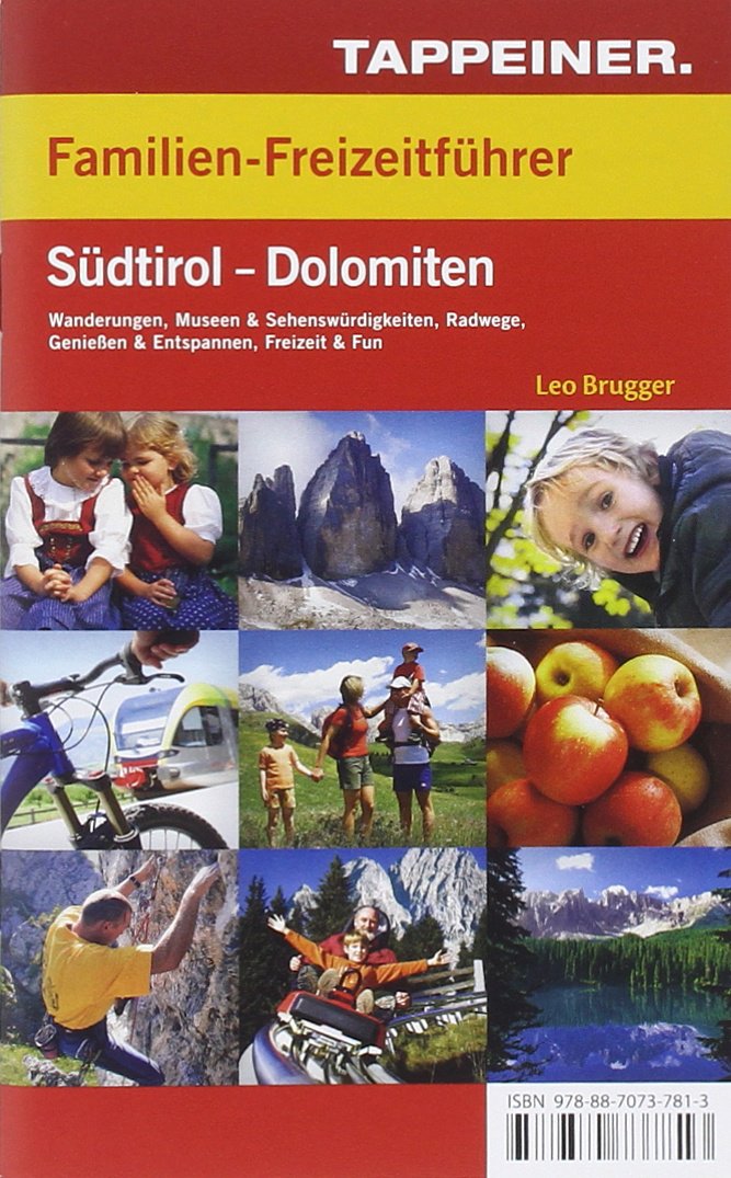 Familienfreizeitkarte Südtirol-Dolomiten mit Freizeitführer 1 : 125 000 Health, Nutrition & Fitness