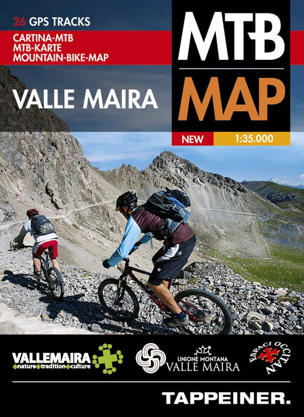 Valle Maira. Mountain-bike-map 1:35.000 book