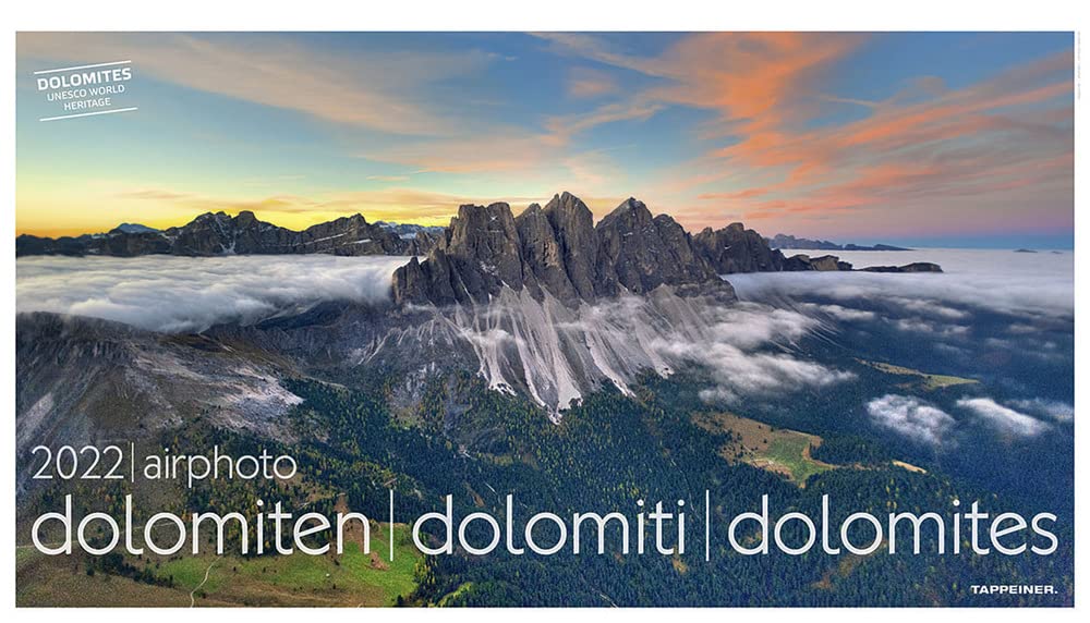 Luftbildkalender Dolomiten 2022: airphoto dolomiten - dolomiti - dolomites Leisure, Home & Garden
