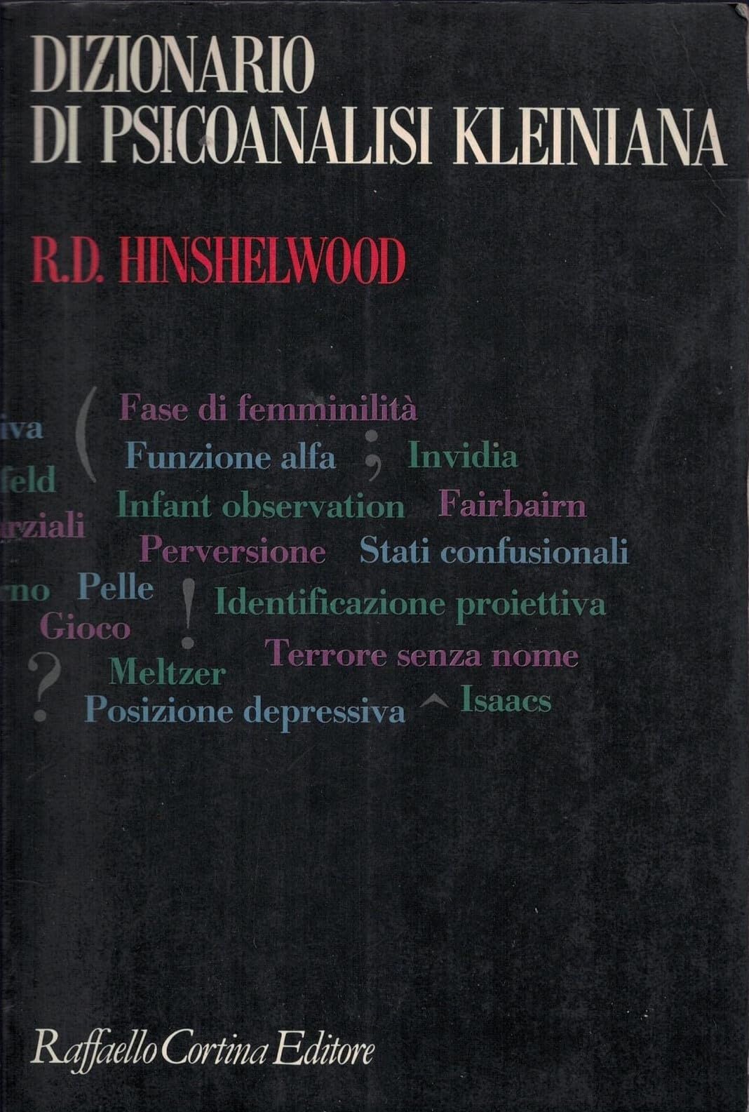 Dizionario di psicoanalisi kleiniana Psychology