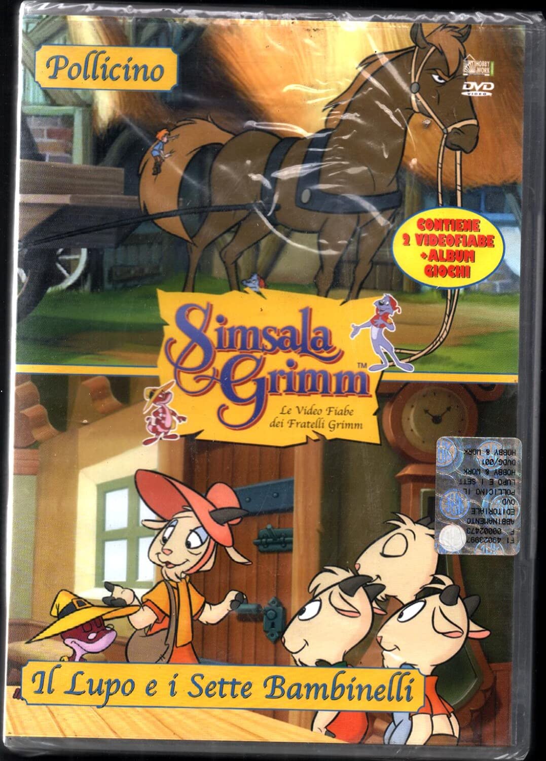 Pollicino-Il lupo e i sette bambinelli. Con DVD (Simsala Grimm.Video fiabe dei F.lli Grimm) Children's books